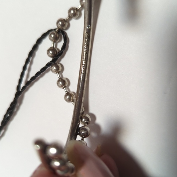NEW Marc Jacobs Silver Beaded Cuff Bracelet - Picture 6 of 8